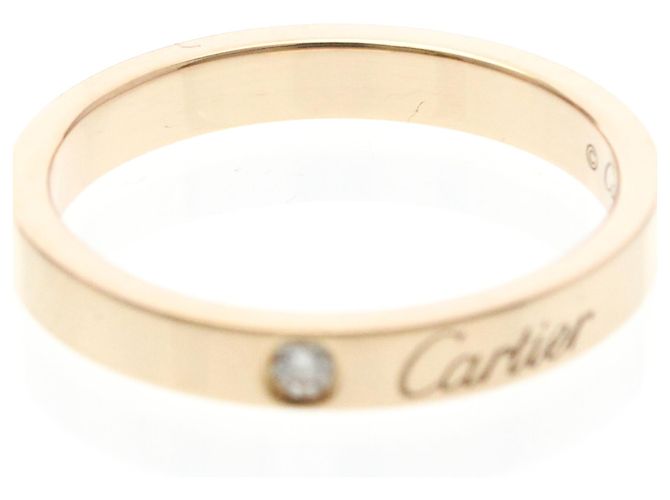 Anello C de Cartier in oro rosa e diamanti D'oro - vista 5