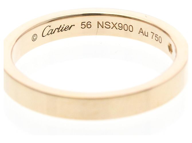 Anello C de Cartier in oro rosa e diamanti D'oro - vista 7