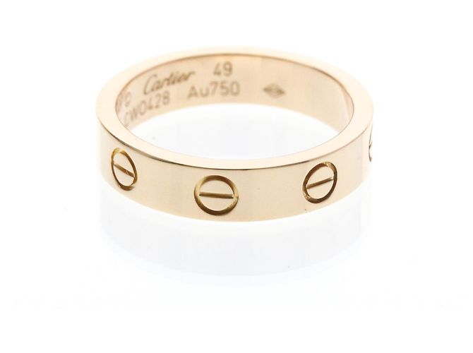 Anello Mini Love di Cartier in oro rosa D'oro - vista 2