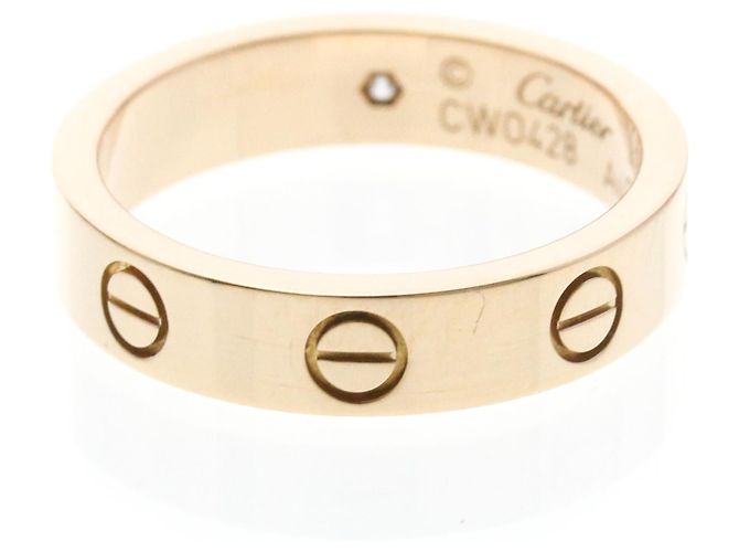 Anello Mini Love di Cartier in oro rosa D'oro - vista 3