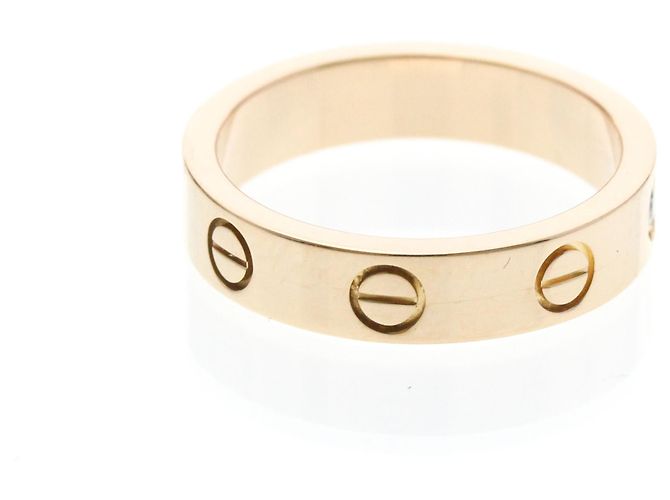 Anello Mini Love di Cartier in oro rosa D'oro - vista 4