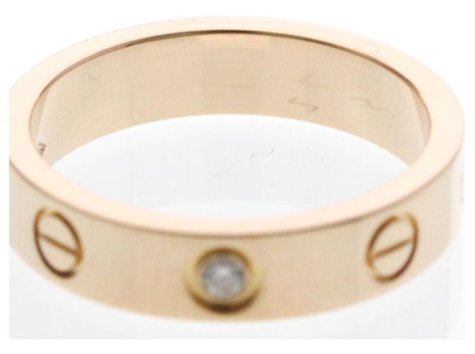 Anello Mini Love di Cartier in oro rosa D'oro - vista 5