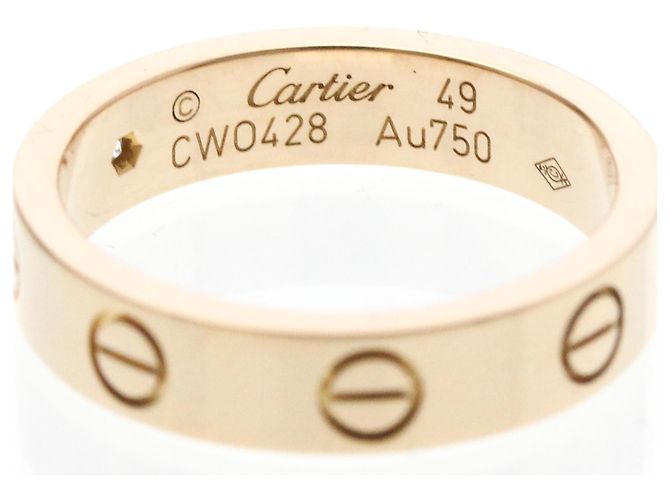 Anello Mini Love di Cartier in oro rosa D'oro - vista 6