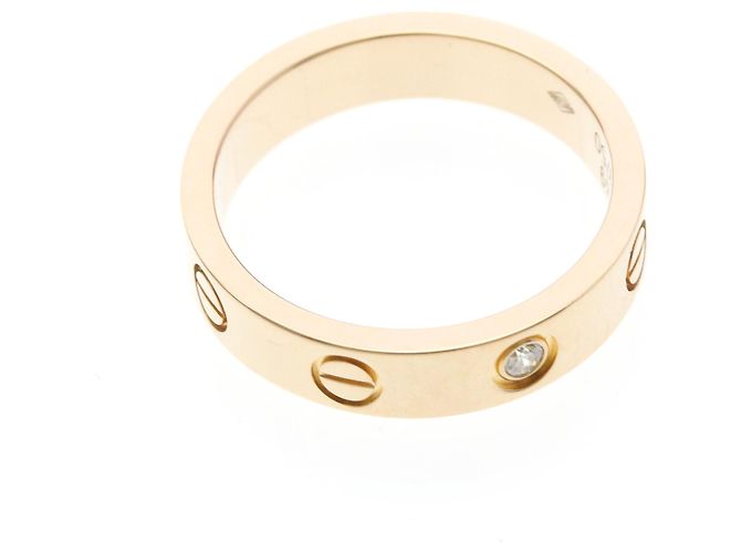 Anello Mini Love di Cartier in oro rosa D'oro - vista 9