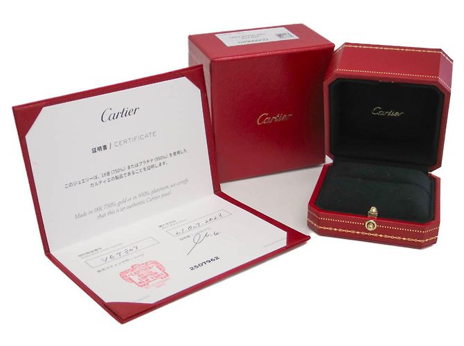 Anello C de Cartier in oro rosa 18K con diamante D'oro - vista 10