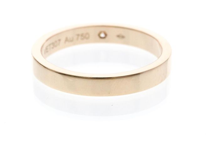 Anello C de Cartier in oro rosa 18K con diamante D'oro - vista 3