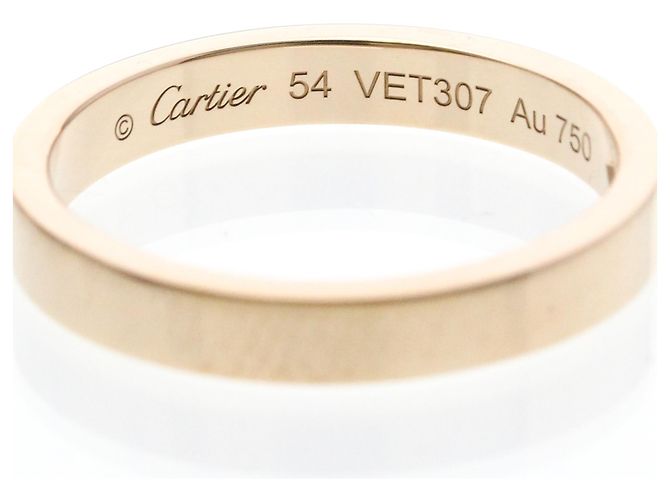 Anello C de Cartier in oro rosa 18K con diamante D'oro - vista 7