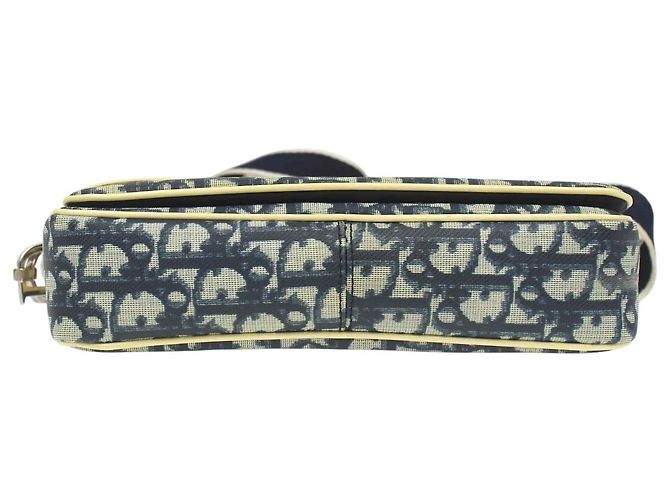 Borsa a tracolla Christian Dior Monogram Blu Blu scuro Monogramma - vista 4