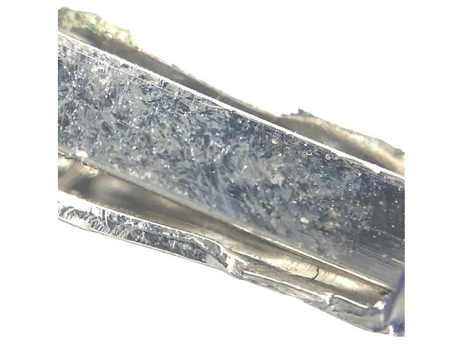 Orecchini a clip Christian Dior CD Logo strass argento - vista 8