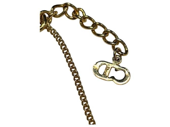 Bracciale Christian Dior Logo Cursive Dorato D'oro - vista 6