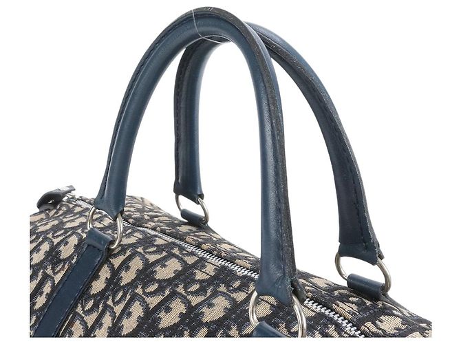 Christian Dior Borsa Boston Monogram Navy Blu navy - vista 2