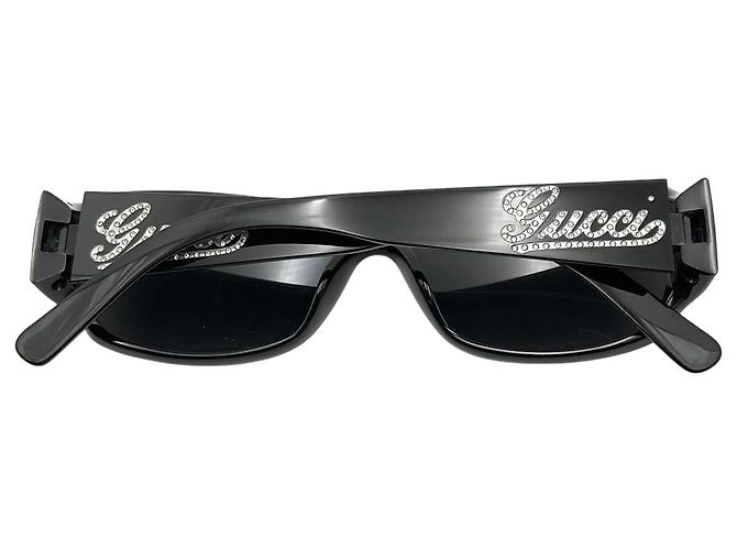 Occhiali da sole Gucci GG2577 Logo Strass Nero - vista 10