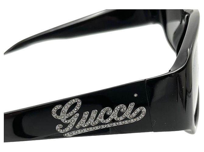 Occhiali da sole Gucci GG2577 Logo Strass Nero - vista 6