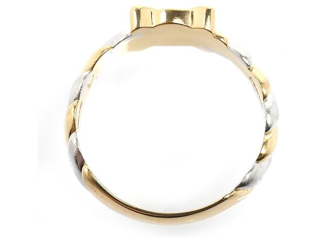 Céline Anello Macadam in oro giallo 18K e platino Celine - vista 4
