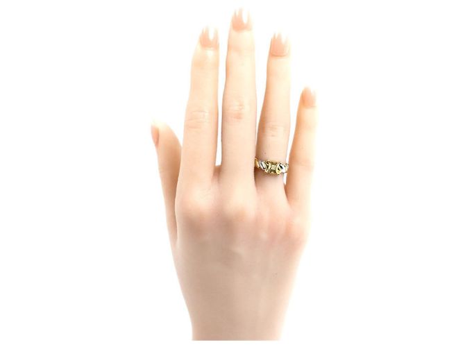 Céline Anello Macadam in oro giallo 18K e platino Celine - vista 7