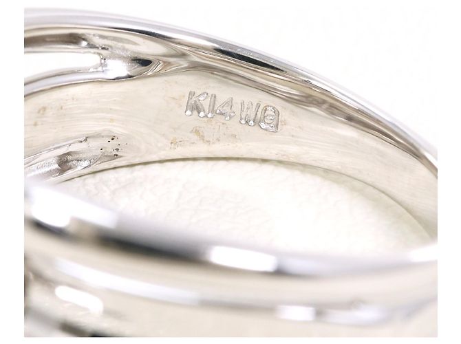 Autre Marque 14K Weißgold Diamantring Golden - Ansicht 4
