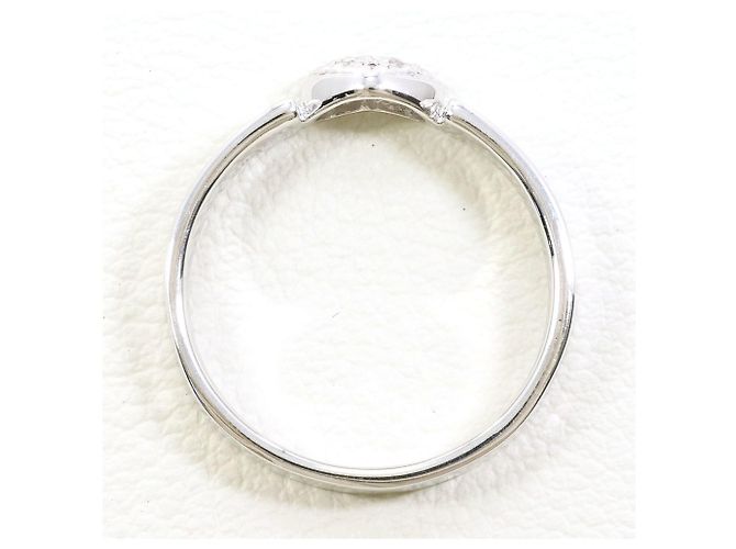 Autre Marque 10K Weißgold-Ring mit Diamant Golden - Ansicht 2