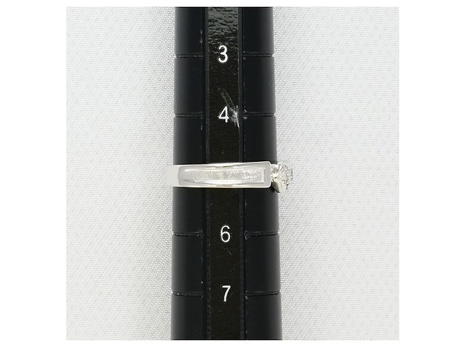 Autre Marque 10K Weißgold-Ring mit Diamant Golden - Ansicht 6