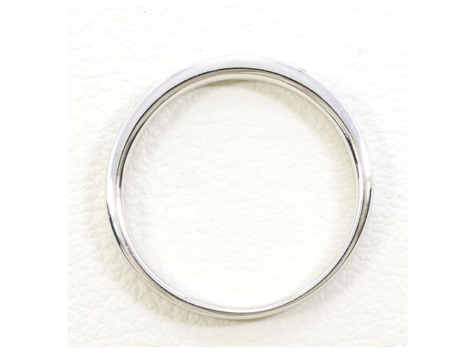 Autre Marque Anello a fascia in oro bianco 10K con diamante D'oro - vista 2