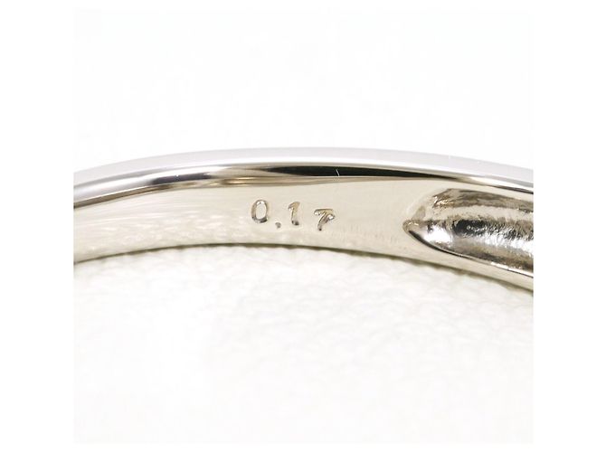 Autre Marque Anello a fascia in platino e diamanti - vista 5