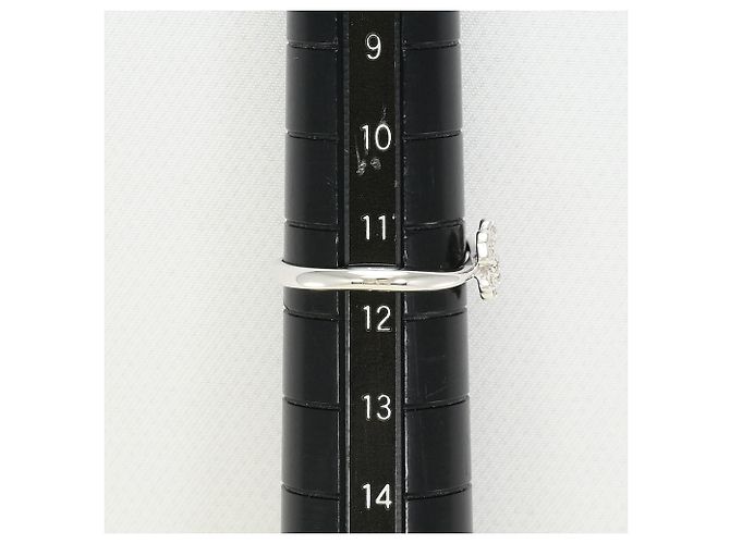 Autre Marque 14K White Gold Band Ring with Diamond Golden - view 7