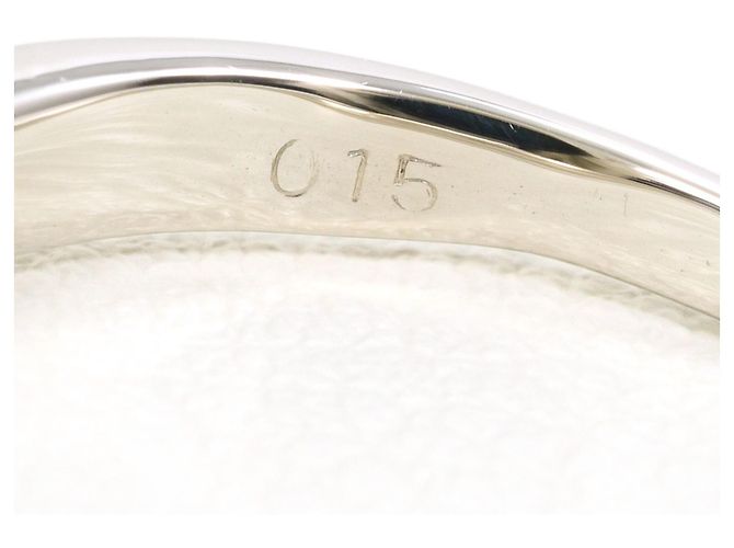 Autre Marque Anello a fascia in platino con diamante - vista 5