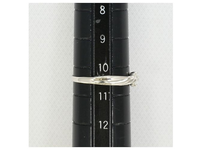 Autre Marque Anello a fascia in platino con diamante - vista 7