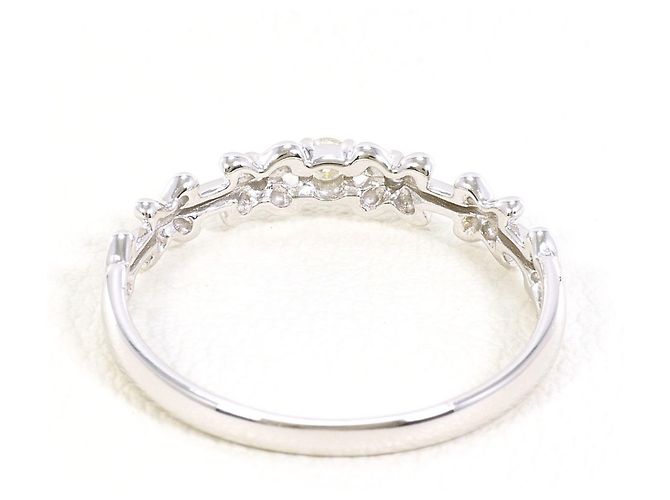 Autre Marque 14K Weißgold-Ring mit Diamant Golden - Ansicht 3