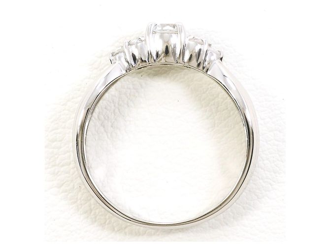 Autre Marque PT900 Platinring mit Diamant - Ansicht 2