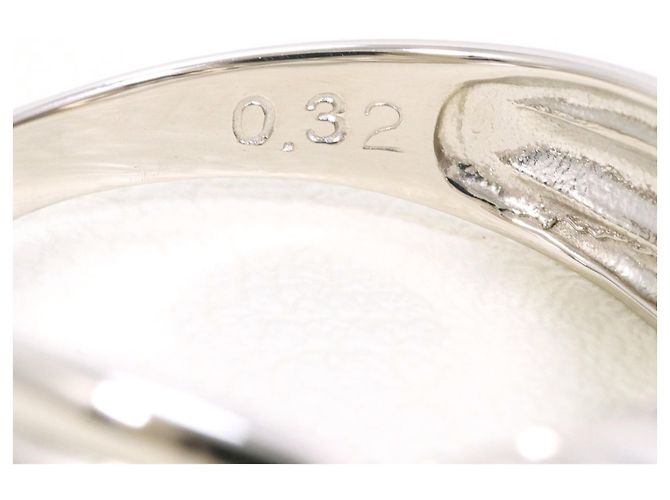 Autre Marque PT900 Platinring mit Diamant - Ansicht 5