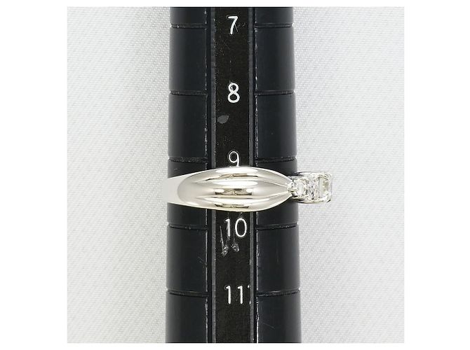 Autre Marque PT900 Platinring mit Diamant - Ansicht 7