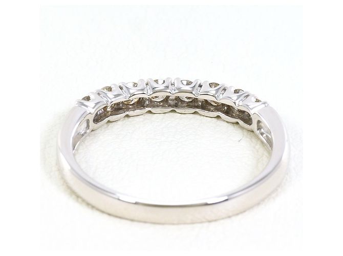 Autre Marque 10K Weißgold-Ring mit Diamant Golden - Ansicht 3