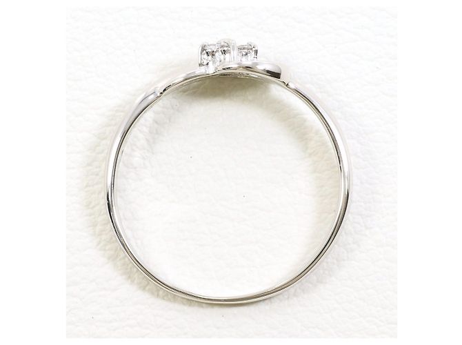 Autre Marque PT900 Platinring mit 0.04ct Diamant - Ansicht 2