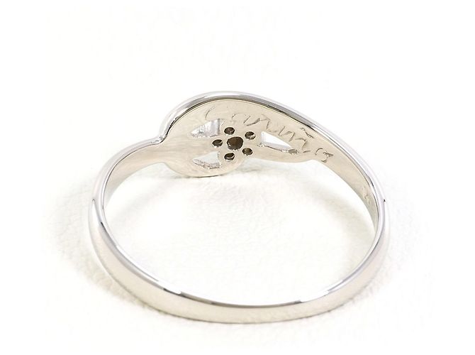 Autre Marque PT900 Platinring mit 0.04ct Diamant - Ansicht 3