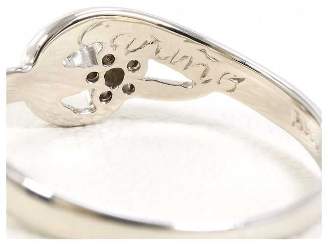 Autre Marque PT900 Platinring mit 0.04ct Diamant - Ansicht 4