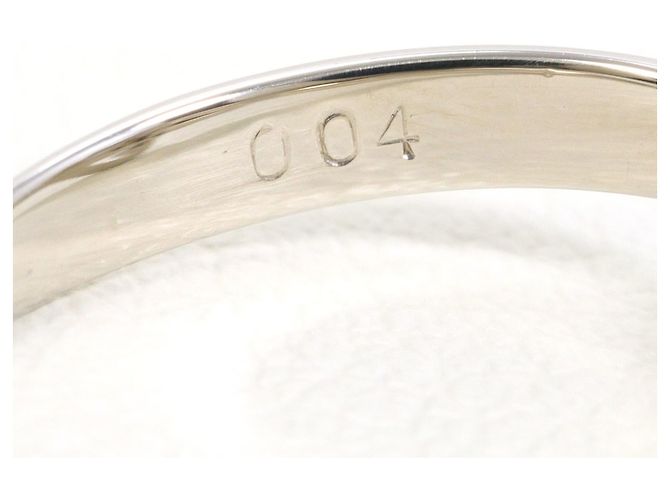 Autre Marque PT900 Platinring mit 0.04ct Diamant - Ansicht 6