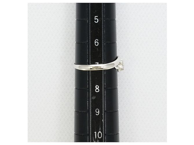 Autre Marque PT900 Platinring mit 0.04ct Diamant - Ansicht 8
