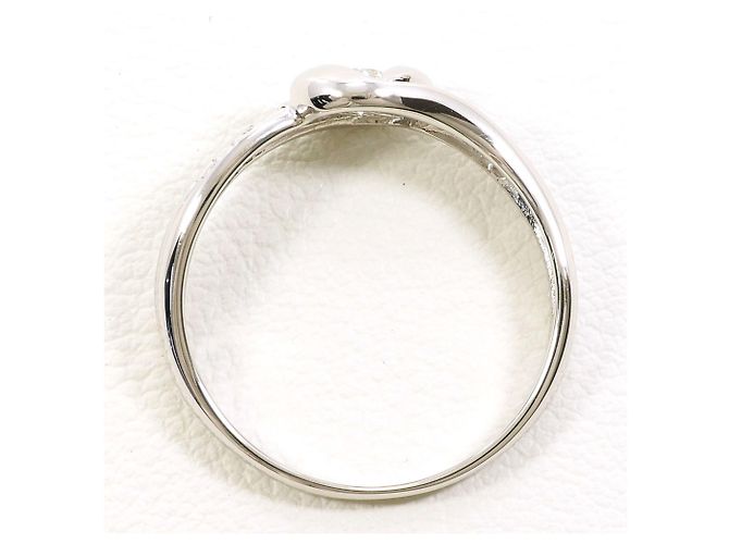 Autre Marque Anello a fascia in platino e diamanti - vista 2