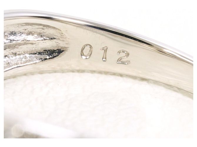 Autre Marque Anello a fascia in platino e diamanti - vista 5