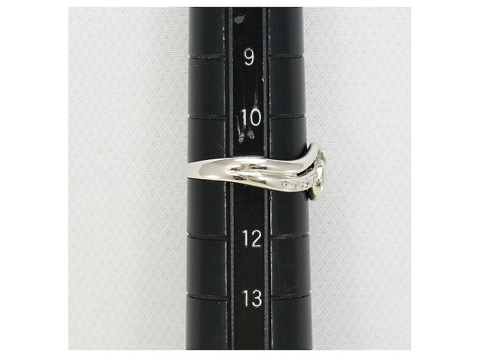 Autre Marque Anello a fascia in platino e diamanti - vista 7