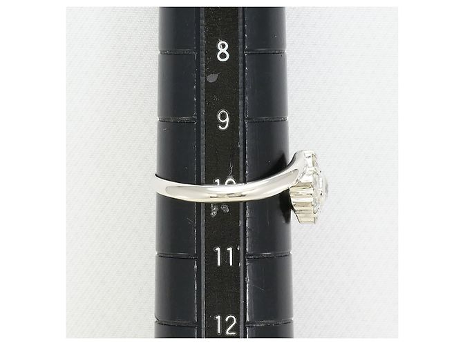 Autre Marque Anello a fascia in platino con diamante - vista 7