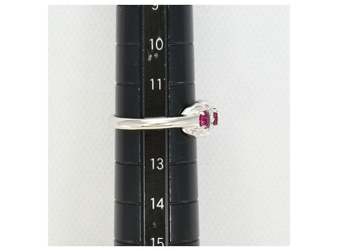 Autre Marque Pigeon Blood PT900 Platinring Rot - Ansicht 9