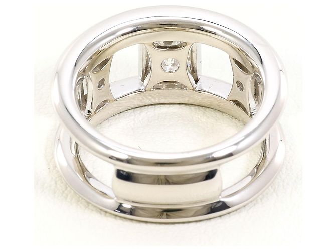 Autre Marque PT900 Platinring mit Diamant - Ansicht 4