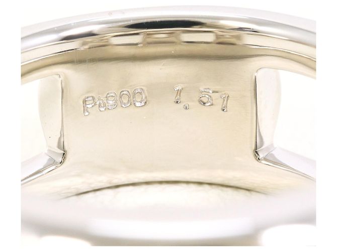 Autre Marque PT900 Platinring mit Diamant - Ansicht 6