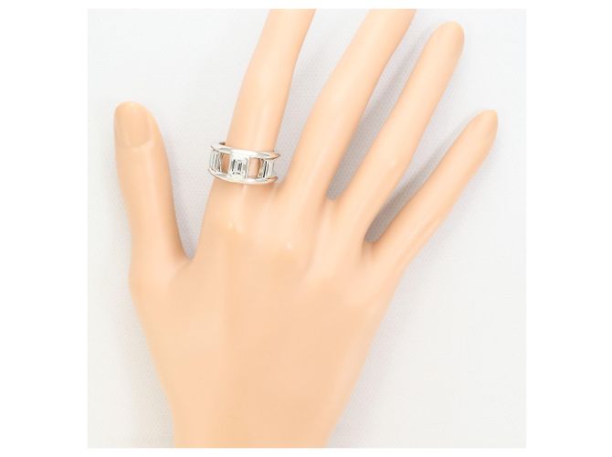Autre Marque PT900 Platinring mit Diamant - Ansicht 7