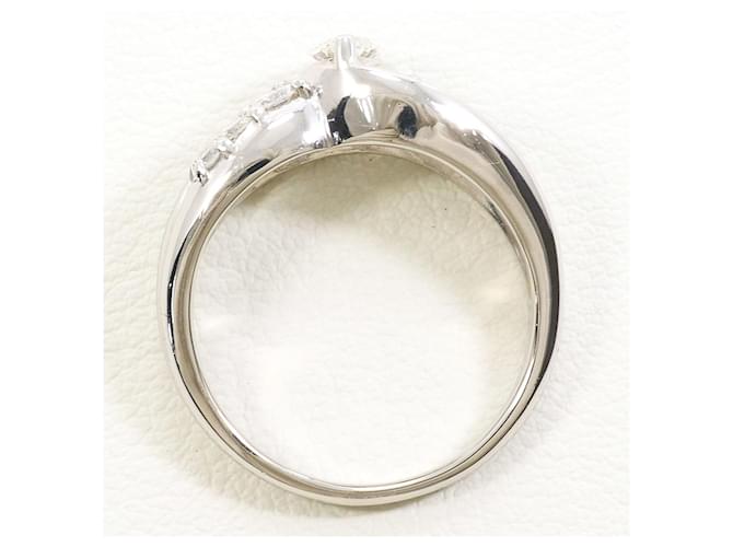 Autre Marque Platinring mit Diamant - Ansicht 3