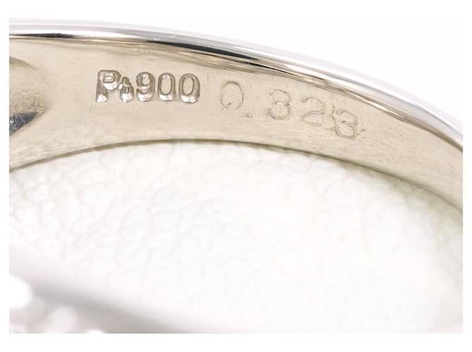 Autre Marque Platinring mit Diamant - Ansicht 6