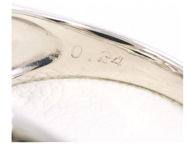 Autre Marque Platinring mit Diamant - Ansicht 7