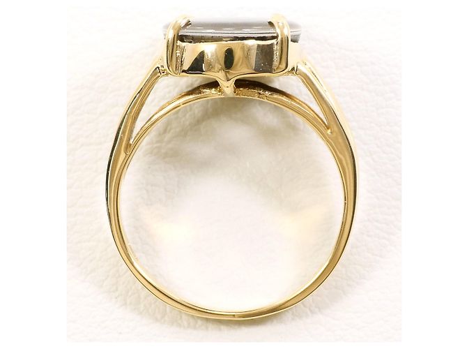 Autre Marque 14K Gelbgold-Ammolit-Ring Golden - Ansicht 3