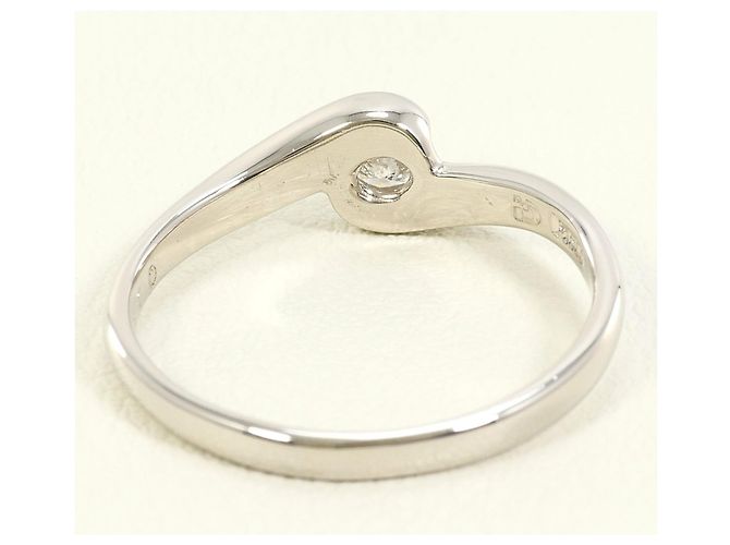Autre Marque PT900 Platinring mit Diamant - Ansicht 3